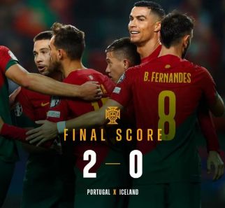 欧预赛：葡萄牙2-0战胜冰岛，B费远射建功，奥尔塔补射破门