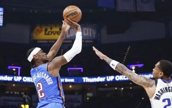 NBA季后赛-东契奇带伤准三双鸭梨33+12+8 独行侠击败雷霆总分1-1